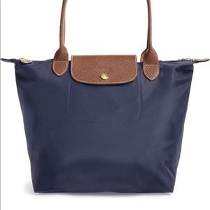 Small navy longchamp tote